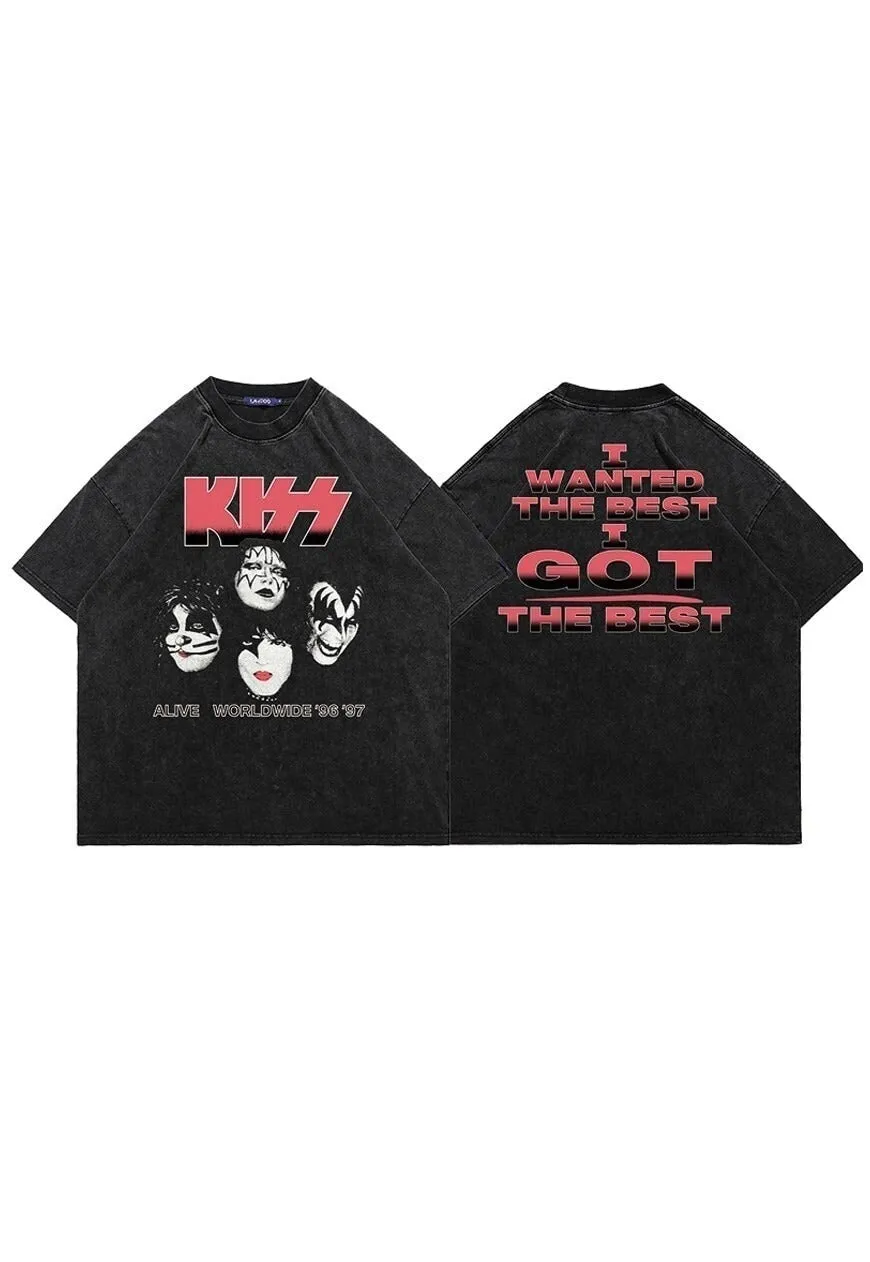 Metalcore t-shirt grunge tee rock band top in vintage black